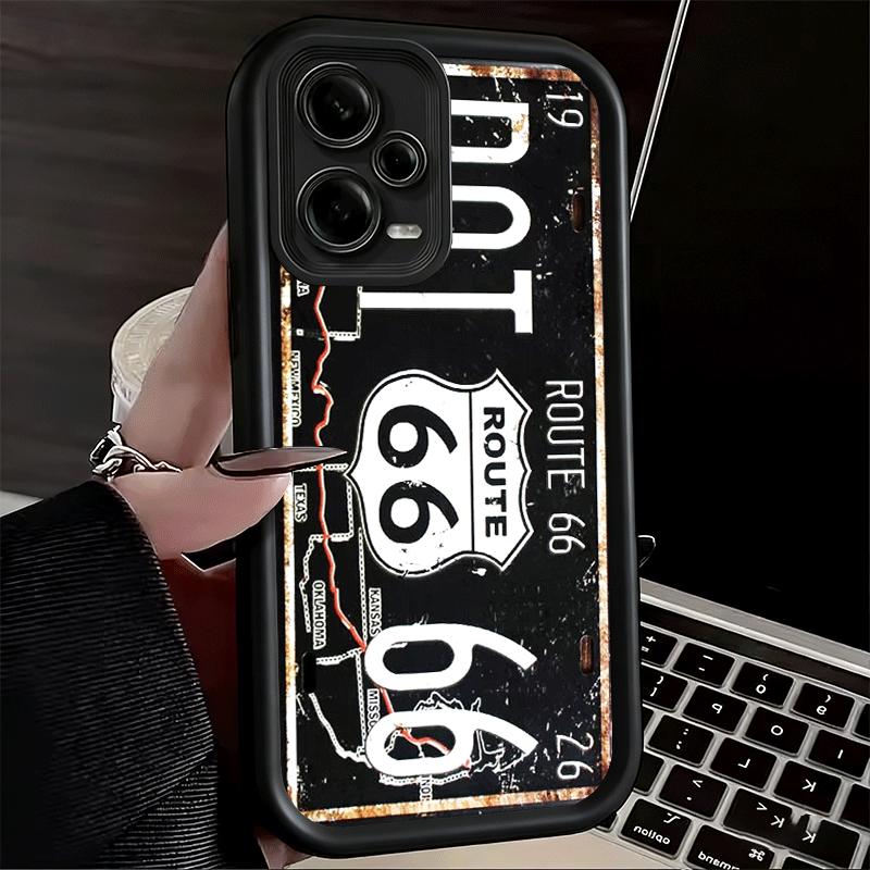 Retro Vintage License Plate Soft Phone Case for Xiaomi Redmi Note 15 14 13 12 11 Pro Plus 10S 11S 4G 11T 5G Shell Silicone Funda