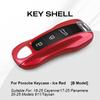 For Porsche Cayenne 2011- Panamera 911 Taycan Macan 14-24 718 Cayman Boxster Abs Solid Color Car Key Case Cover Accessories