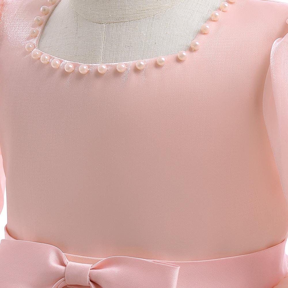 3-10 Years Baptism Wedding  Dress for Baby Girl First Birthday Party Wear Cute Sleeveless Toddler Girl Christening Gown Clothes