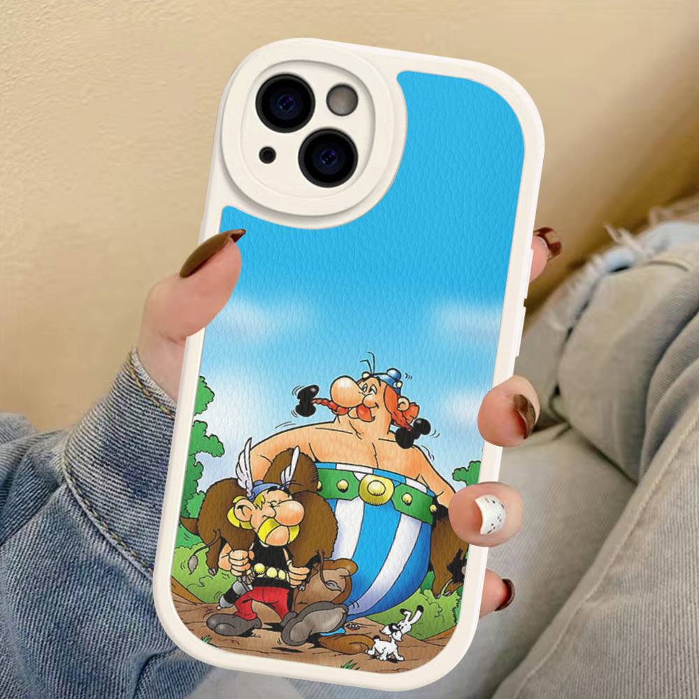 A-Asterix Et O-Obelix M-Manga Phone Case For IPhone 16 15 14 13 12 11 Pro Max Plus Leather Cover