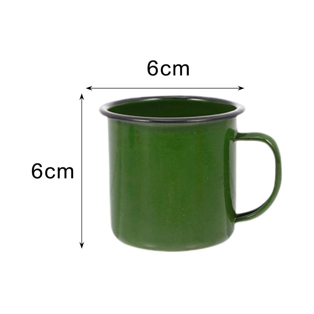 Enamel Coffee Cup Milk Tea Mug Vintage Water Mug With Handle for Tabletop Dorm Home Kitchen Drinkware Housewarming Gifts