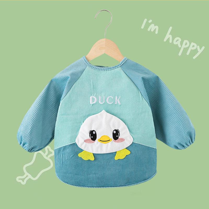 Baby-Lätzchen: Herbst/Winter Langarm Schürze für Jungen & Mädchen - Fleckenabweisender Kindergarten Overall