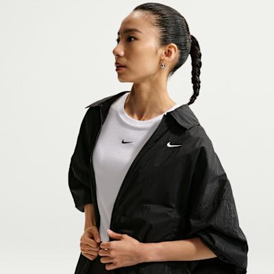 Nike Jackets Women s Black/Sail White Lapel Moderate Other S