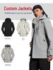 Anti-Static Autumn & Winter Cultural Windbreaker: Solid Color 3-in-1 Mountaineering Jacket with Custom Embroidery for Team Uniforms.