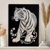 Perlmutt Weißer Tiger DIY Diamantmalerei Kits 15,7x19,6 Zoll Edelstein Kunst Diamantmalerei Kits Ohne Rahmen für Erwachsene Geschenkidee Heimwanddekoration