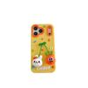 Ciondolo con Coniglio e Ravanello Cartoon 3D per Custodia iPhone 17 Pro Max/16 Pro.