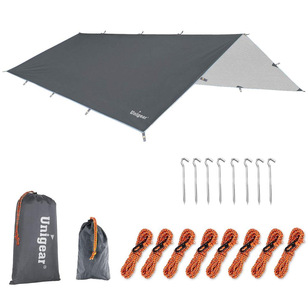 Unigear Waterproof Camping UV Heat Portable Sun Outdoor Includes Storage Person 4 Sizes XXL Tarp, Tent, Lightweight, Water-Resistant, Protection,