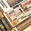 12 rolls/box Retro Landscape Washi Tape Creative Floral Mountain Crane Design Sticker Rolls Scrapbook Gift Wrapping