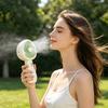 Small Handheld Fan Dual-Use Portable Fan USB Rechargeable Desk Fan Cute Mushroom Shape Personal Cooling Fan for Travel Office Home Gifts