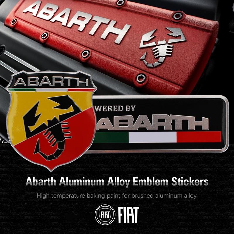 1Pc Car Metal Emblem Sticker Auto Trunk Decorate Decal Accessories For Abarth 500 Pulse Panda Tipo Strada 600 500L Mobi Doblo