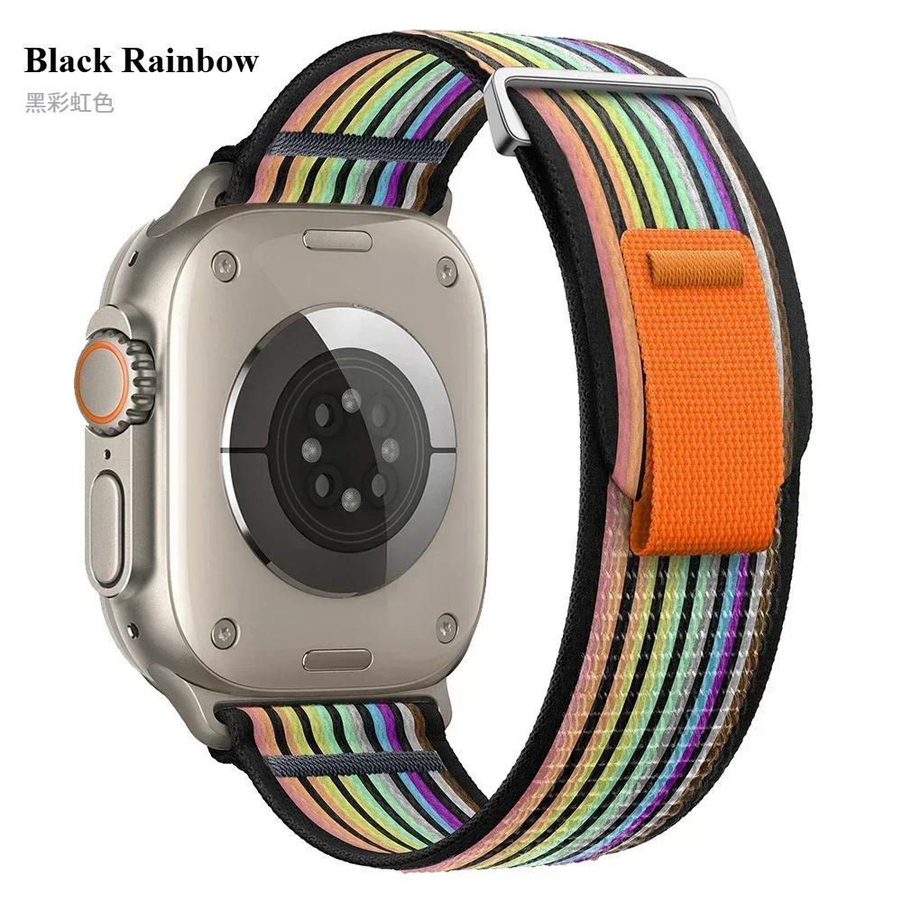 Trail Loop Strap For Apple Watch Series 10 46mm 42mm Sports Nylon Wristband iWatch Ultra 2 49mm 9 8 7 6 5 4 SE 45mm 41mm 44mm 40mm Band