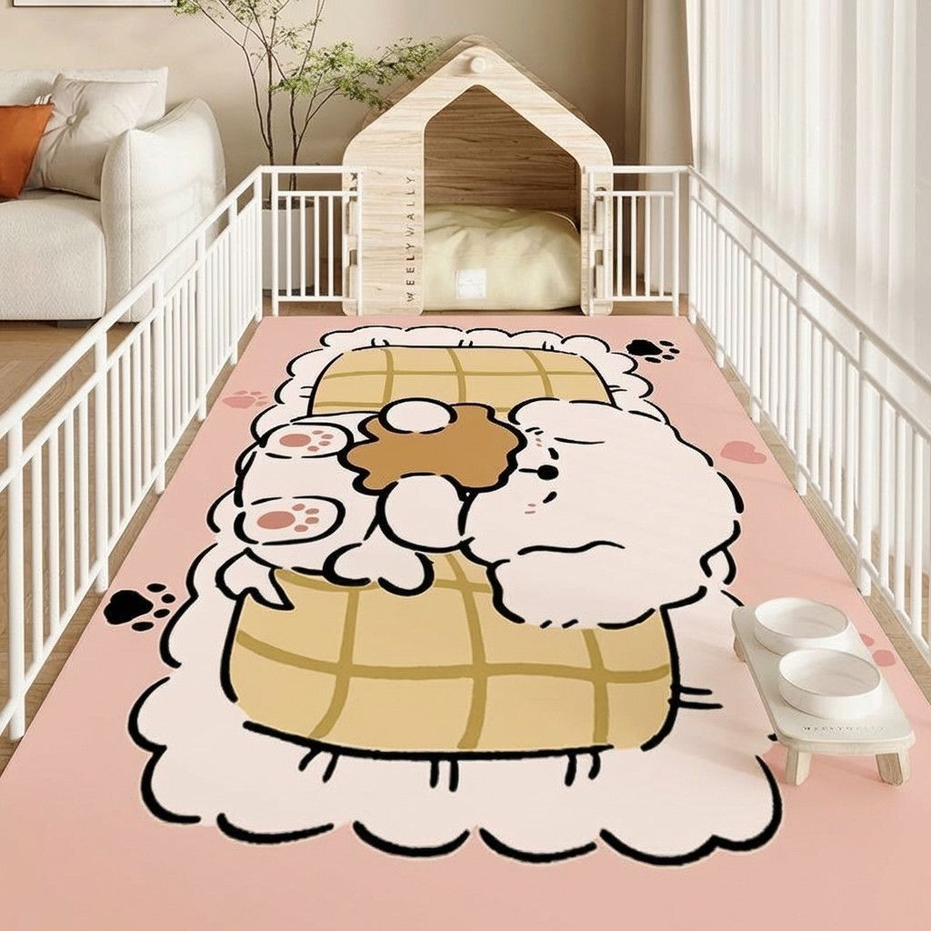 Cartoon kitchen doormat, non-slip mat, entryway mat, minimalist style entryway mat, coffee table rug