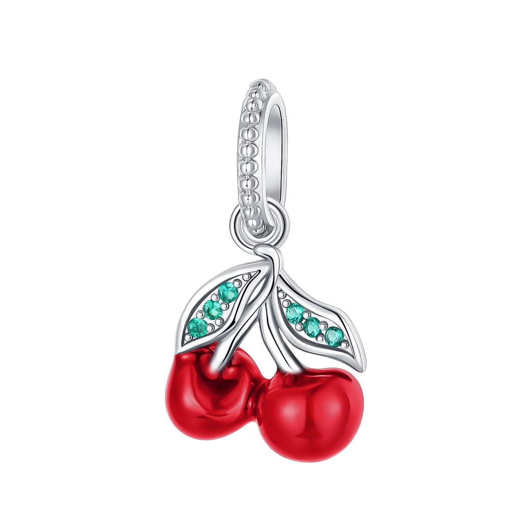 Boy Girl Pendant Heart-Shaped Flower Zircon Beads Jewelry Beads For Original Bracelet Plata De Ley Boutique Charms Gift