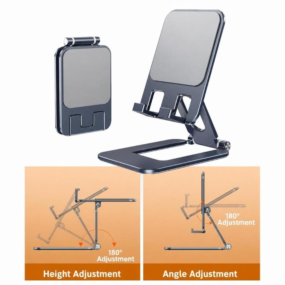 Adjustable Desktop Phone Holder Aluminum Alloy Tablet Stand New Mobile Device Stand  Desktop Use