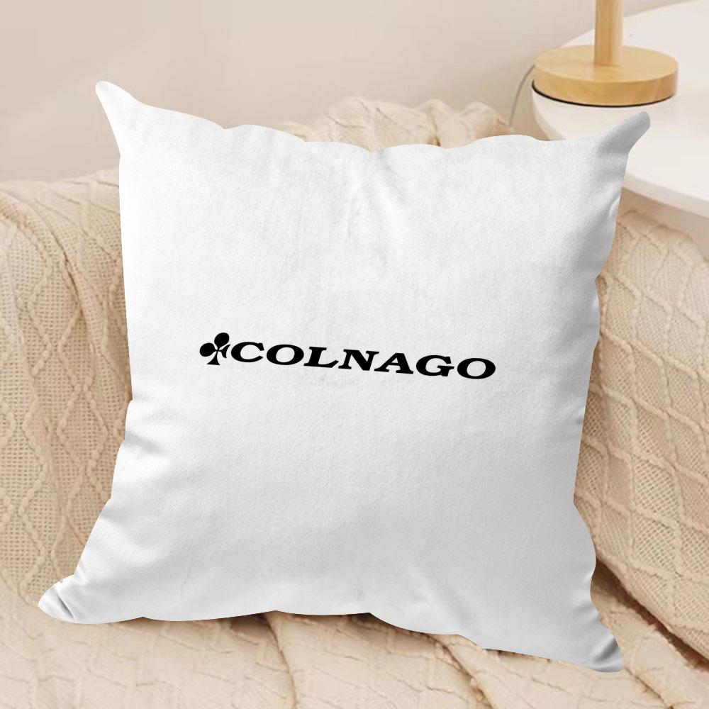 Racing C-ColnagoS BicycleCushion Cover Soft Plush Fabric Double-Sided Printed Sofa Cushion Cover for All Seasons Home Decor Gift