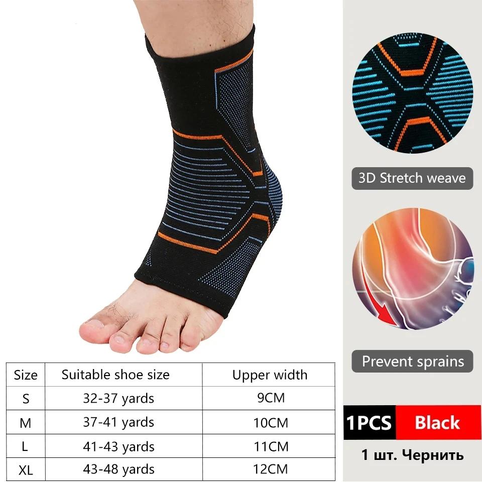 1 Par Tobillera de Soporte Fitness Ciclismo Yoga Cubierta de Tobillo de Compresión Hombres Mujeres Articulación del Pie Recuperación Fascitis Plantar Calcetín para el Pie