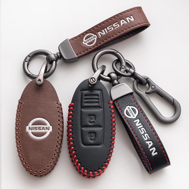 ACN1 Styl ze zinkové slitiny Kožené pouzdro na klíče od auta Kryt Držák na klíčenku Příslušenství pro NISSAN-Tiida Qashqai X-TRAIL Terra18 370Z MARCH 15