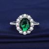 Emerald Fashion Cubic Zirconia Women's Ring - Stylish Gemstone Jewelry Gift