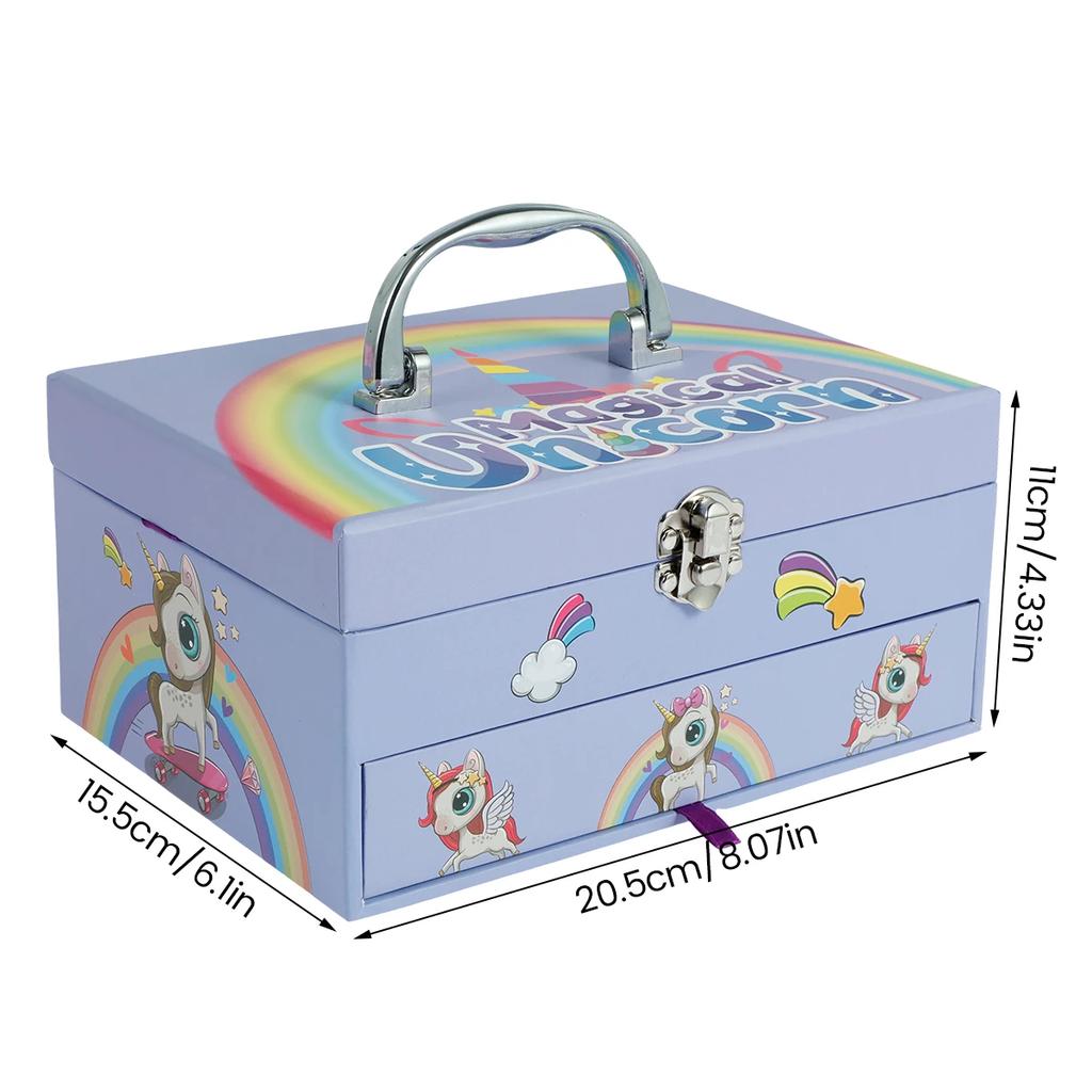 37Pcs Kids Makeup Toy Kit Real Washable Makeup Beauty Set for Girls with Portable Cosmetic Bag Princess Play Makeup Toy Set