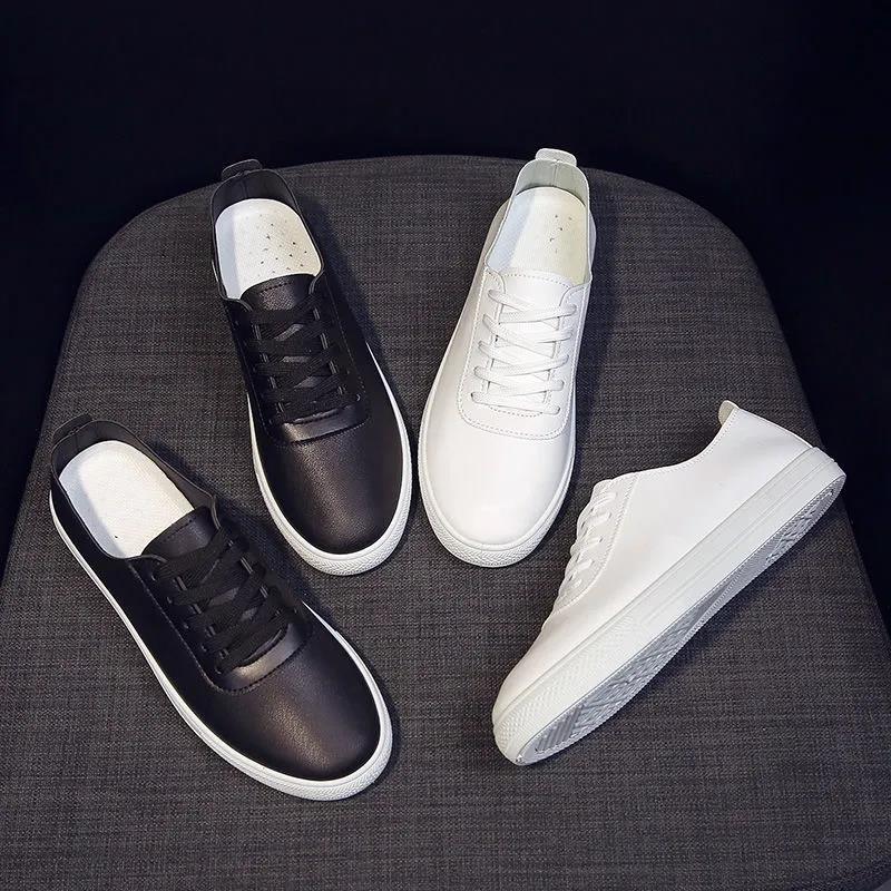 white flat sole trainers