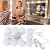 Touch-Control Stepless Dimming LED Vanity Lights with 10 Bulbs for Makeup, Cable Management, and Color Adjustment