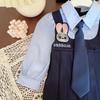 Children's Rabbit Dress - New Spring/Autumn Two-Piece Long-Sleeve with Tie