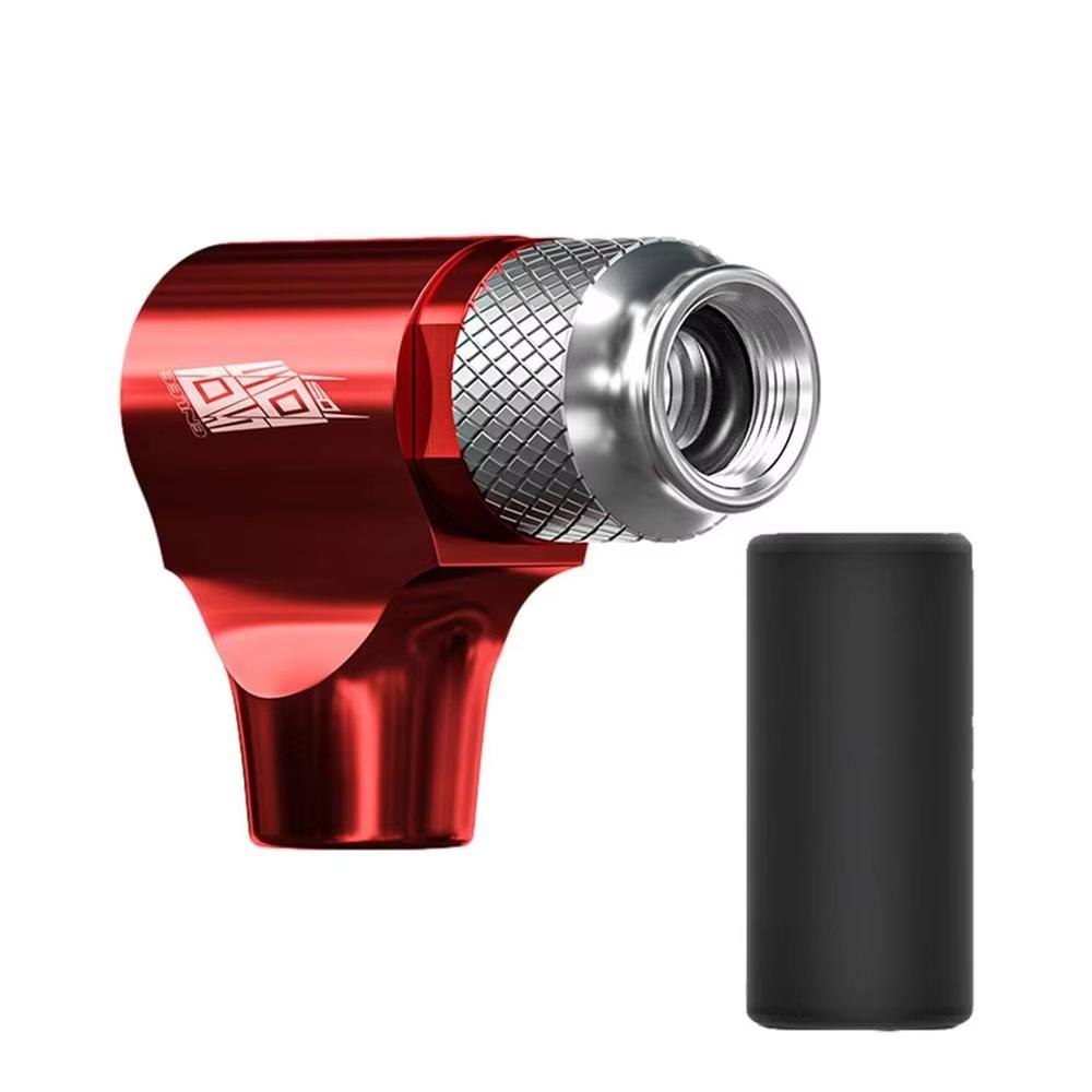 

with Protective Sleeve CO2 Mini Pump Presta Valves Inflation Mouthpiece Road Bike красный