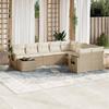 VidaXL Garden Lounge Set with Cushions 10 Pcs, Patio Sofas, Patio Furniture Set, Outdoor Furniture, Beige 3252995