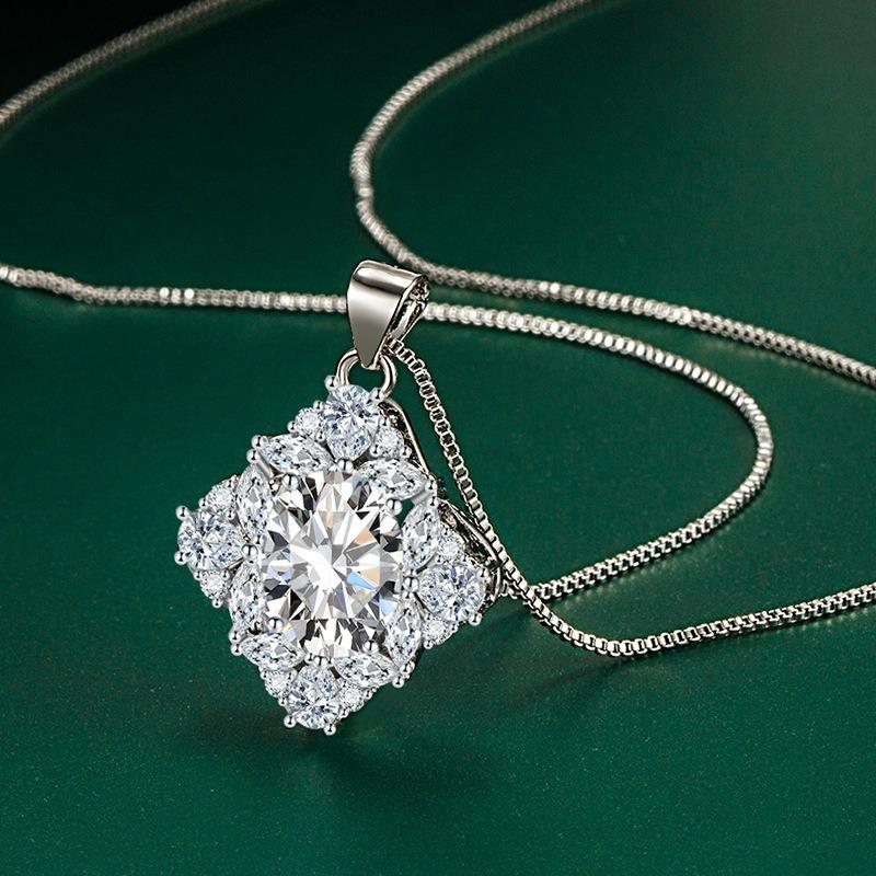 Sace Gems Collier pendentif classique de luxe en Zircon pour femmes, bijoux, cadeau de fête de promesse de mariage