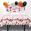 Horror Happy Halloween Tablecloth Bloody Handprint Plastic Table Cover 2026 Festival Halloween Party Table Decoration Supplies