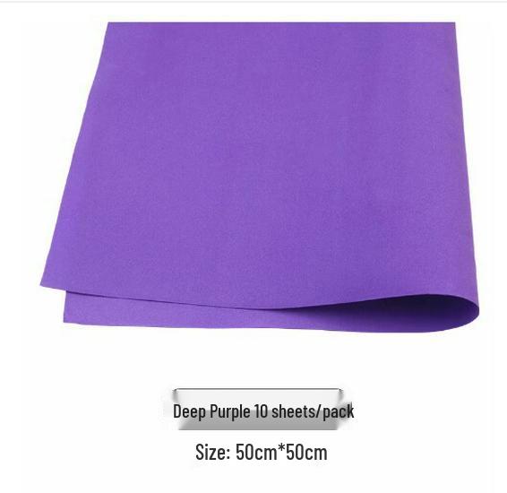 Placă mare din spumă EVA 50x50cm, grosime 1mm, pentru meșteșuguri DIY și proiecte educaționale.