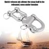 Multipurpose 316 Stainless Steel Strong Spring Shackle Suitable for Marine Boats & Outdoor Adventures Secure Attachment