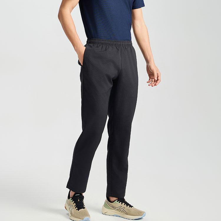 Asics Logo Mid-Waist Comfortable Casual Sports Pants Men Bottoms Black 2011D044-001