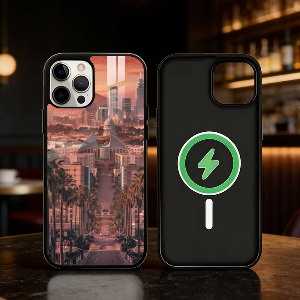 Travel Los Angeles California Phone Case For iPhone 17/16/15/14/13/12/Plus/Pro/Max for Magnetic Wireless Charging