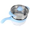 24V 2L Car Electric Cooking Pot Stainless Steel Non Stick Multifunction Cooker with Steamer(Sky