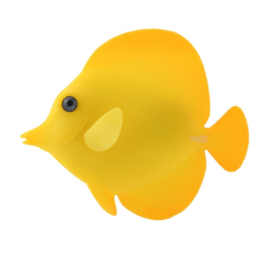 Golden Tang Fish Fish Tank Ornament Silicone Fish Ornament Underwater Decoration
