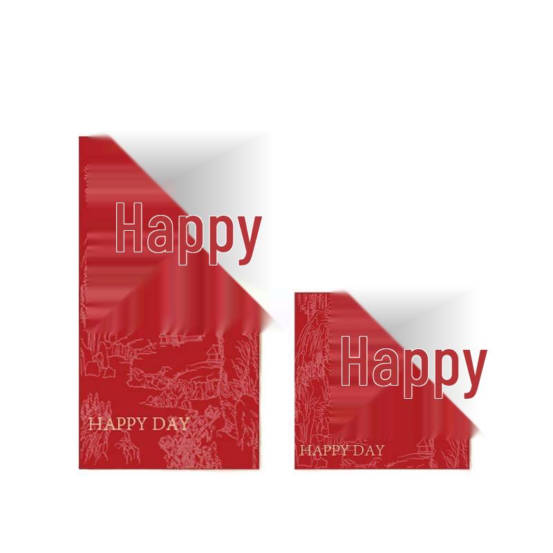 Creative Double Happiness Red Envelopes for Wedding, Bride Pickup, and Door Blocking - Mini and Large Sizes