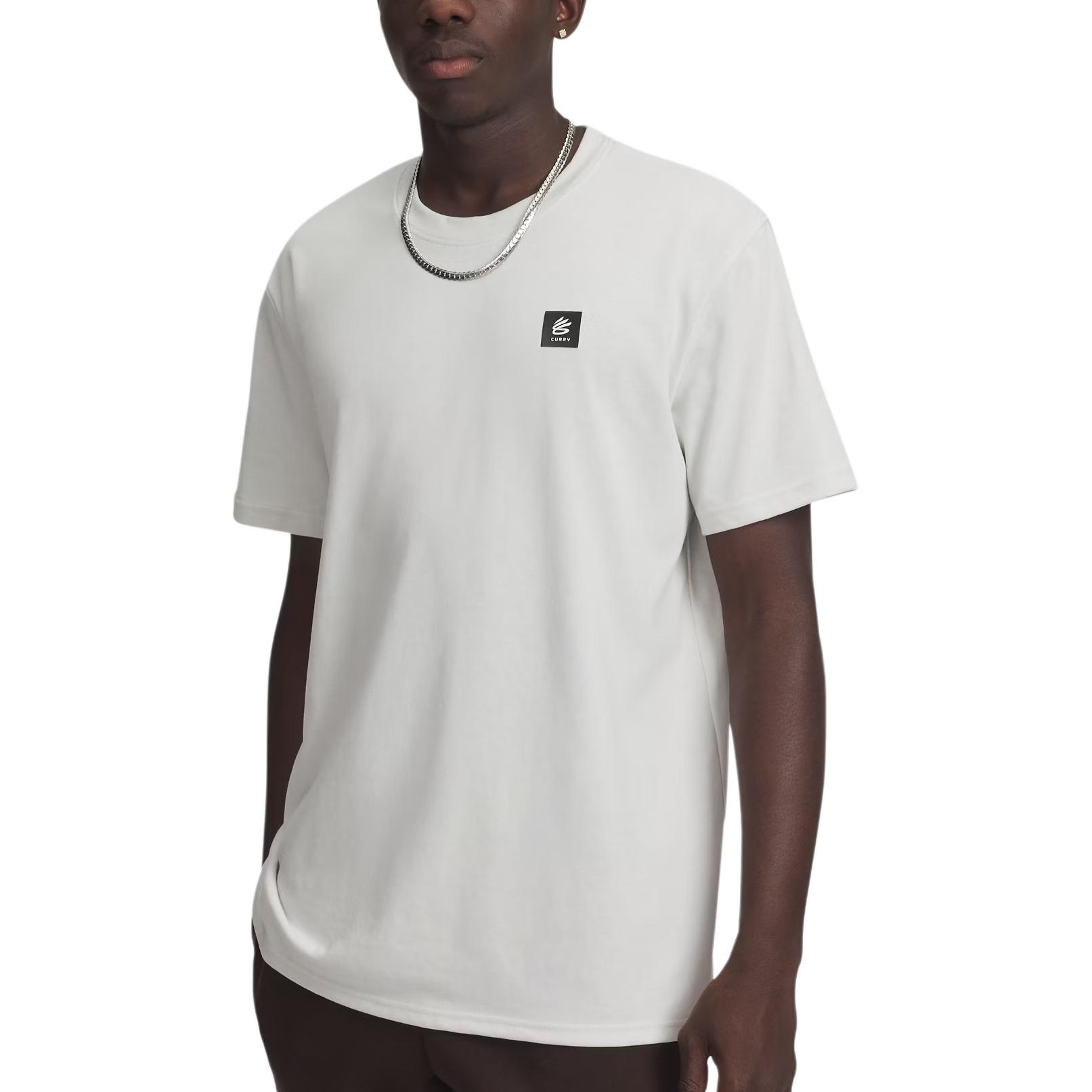 Under Armour T Shirts Men s White Crew Neck Moderate 6007302-114 XL