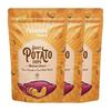 Chips de cartofi dulci Fabeato Smokey BBQ | Prăjiți în vid | Fără gluten | Gustare potrivită pentru vegani | Chipsuri de legume – (Pachet de 3 X40g)