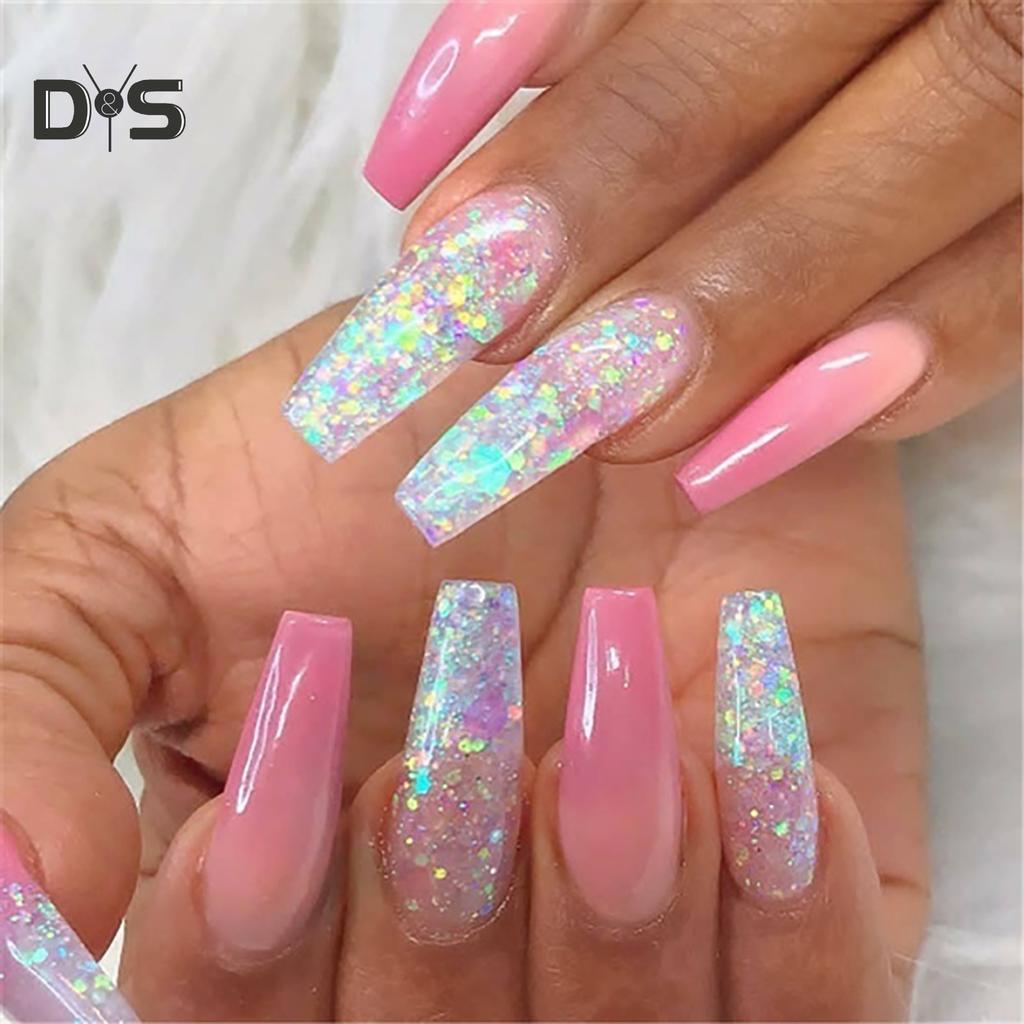 Sequin Glue Bright Nail Art Gel Polish Trvalý UV na nehty třpytivý dekor na nehty