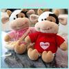 Brinquedo de Pelúcia de Vaca Fofa Animal de Pelúcia Macio Para Crianças Menina Bebê Presente
