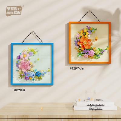 Brick Mini Flower Frame - DIY Wall Decoration Toy for Girls