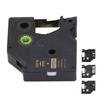 Label Maker Tape 9mm Wide 23ft Long Waterproof Oil Resistant Clear Printing Labeler Tape for DYMO160