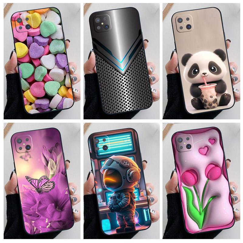 Für OPPO Reno 4Z 5G Hülle Süßes Herz Panda Cooles Silikon TPU Weiche Rückseitenhüllen für OPPO Reno4 Z A92s Handyhülle Reno4Z CPH2065