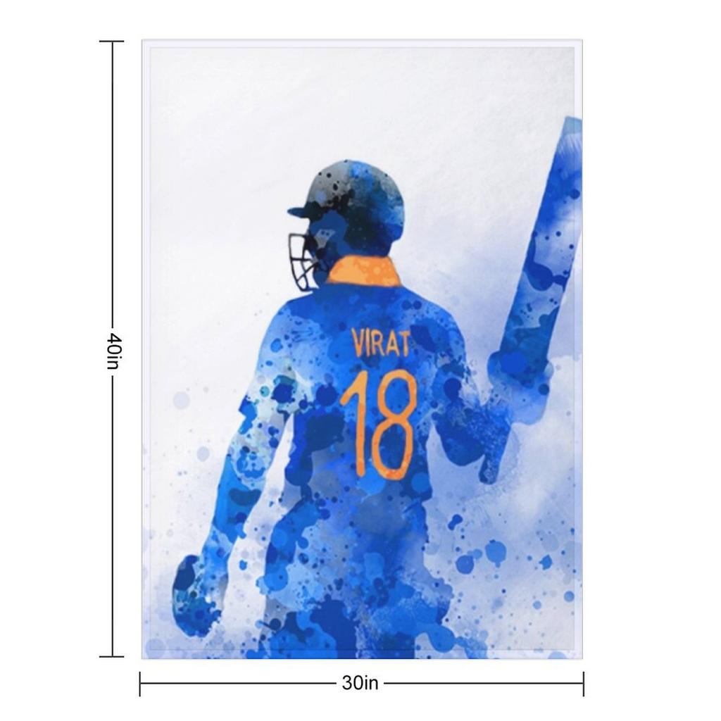 Virat Kohli 2#081022 Throw Blanket Soft Decorative Sofa Nap Stuffeds Blankets