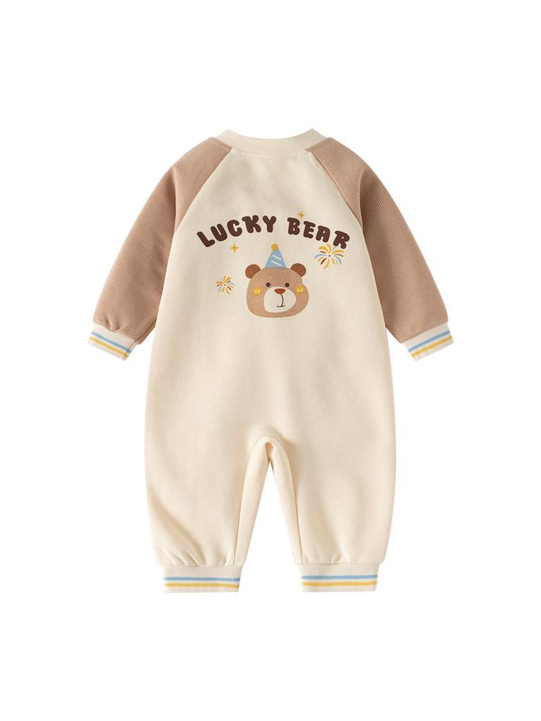 Módní dětský overal s dlouhým rukávem - Jaro/Podzim, Roztomilý overal pro novorozence na vycházky