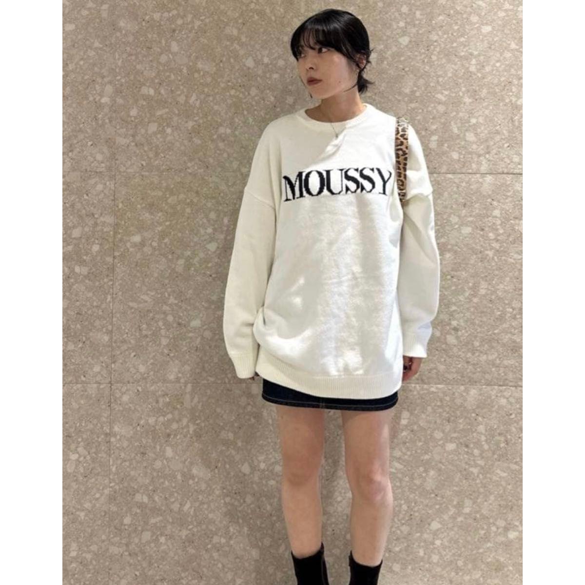 MOUSSY LOGO KNIT / MOUSSY LOGO KNIT New