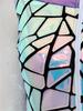 Retro 70er Disco Club Jumpsuit für Herren Flatterärmel Reißverschluss vorne Farbverlauf Pailletten Oberteil Schlaghosen Color Block Unitard Halloween