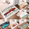 Autumn Pumpkin Truck Polyester Doormat Non-Slip Bath Mat Indoor Outdoor Home Decor Carpet Living Room Bedroom Kitchen Rug