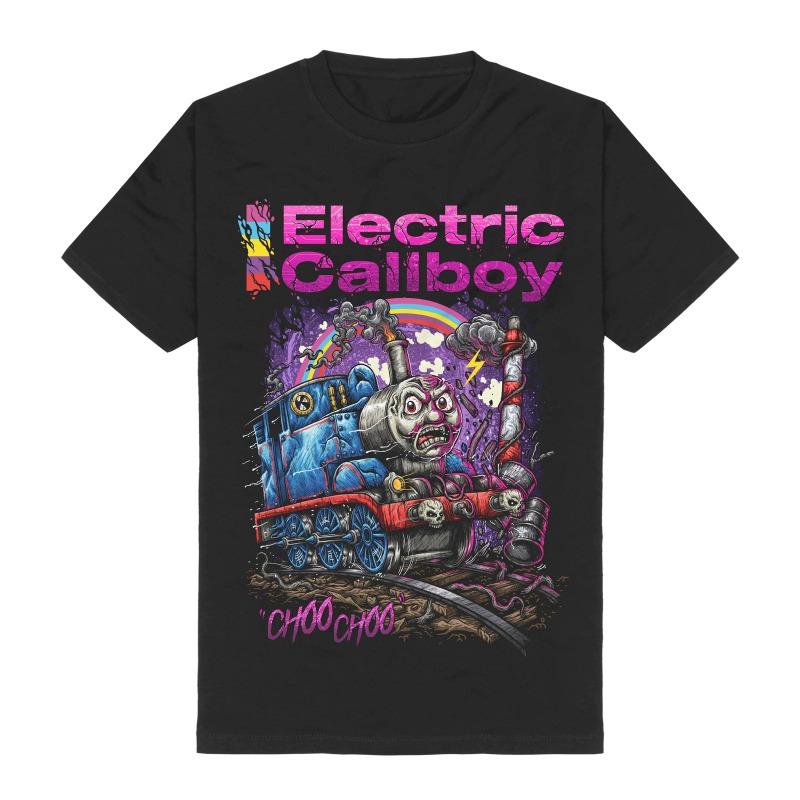ZX Best Summer New Style German Electronic Electric Callboy American Retro Shortsleeved Mens Pure Cotton Printed Tshirt